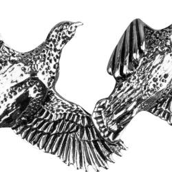 Pin's Jack Pyke - Envol&eacute;e de perdrix-Pin's Perdrix