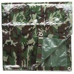 B&acirc;che agricole camouflage Woodland 1.9x3 m avec oeillets-Bh&acirc;ce agricole woodland 2x3m avec oeilletsh