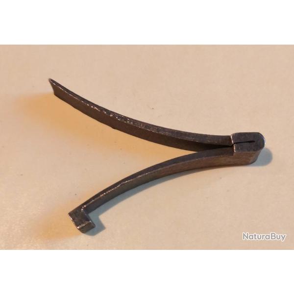 RESSORT DE CHIEN OU MARTEAU  grand bras longueur 45.7  petit  (cot� renflement)  40