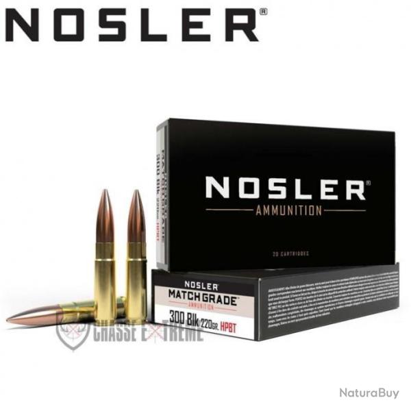 20 Cartouches NOSLER Mga Cal 300 Blk 220 Gr CC HPBT