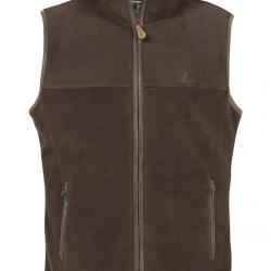 Gilet Percussion Polaire Scotland Marron -XXXXL
