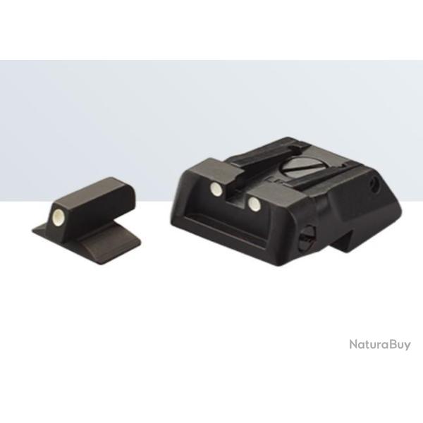 Set de mire LPA SIGHTS pour Colt XSE. Pour remplacer Novak fix, Combat, Competition (SPS10XE30)