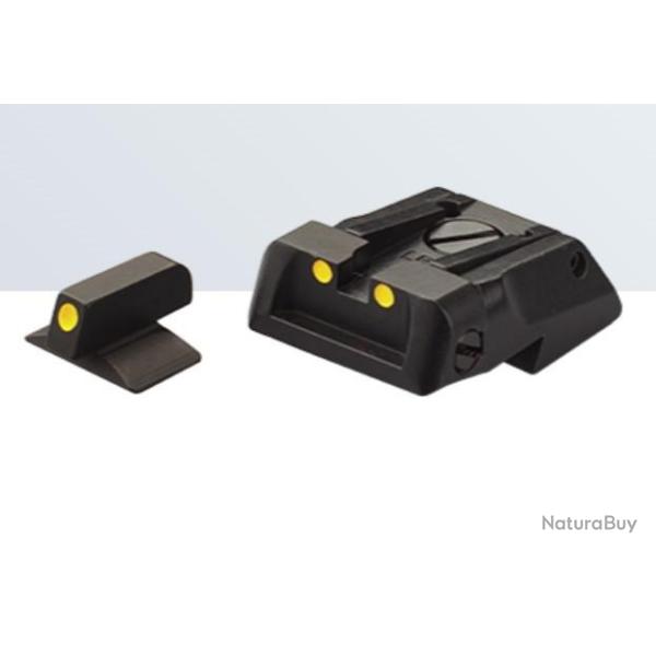 Set de mire LPA SIGHTS pour Colt XSE. Pour remplacer Novak fix, Combat, Competition, Delt (SPL04XE)