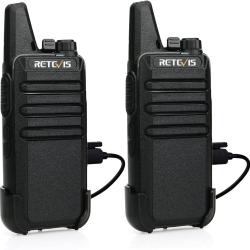 Talkie Walkie PMR446 16 Canaux USB Rechargeable CTCSS/DCS Batterie 1000mAh Vox Professionnel