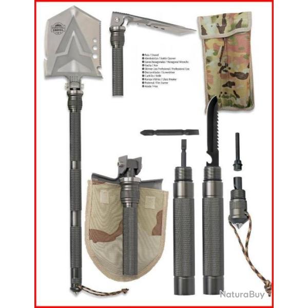 ALBAINOX - PELLE DE SURVIE PRO - 11 FONCTIONS