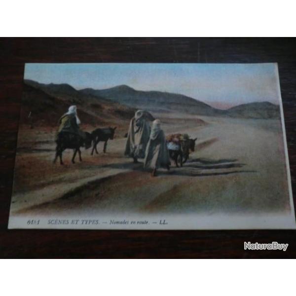 CP PAYS  MAROC  SCENE ET TYPES  NOMADE EN ROUTE