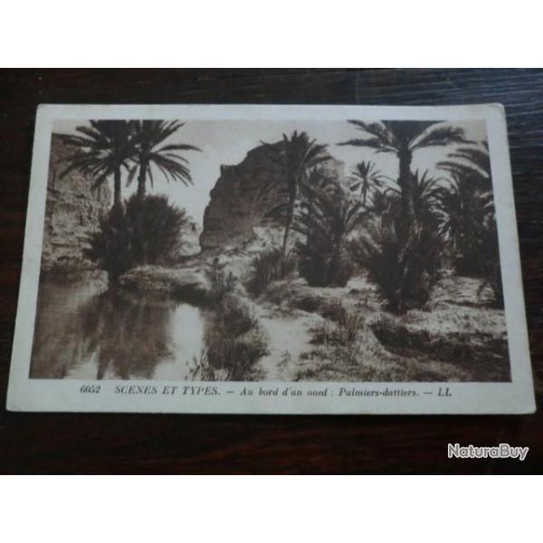 CP PAYS  MAROC  SCENE ET TYPES  UN BORD D UN OUED