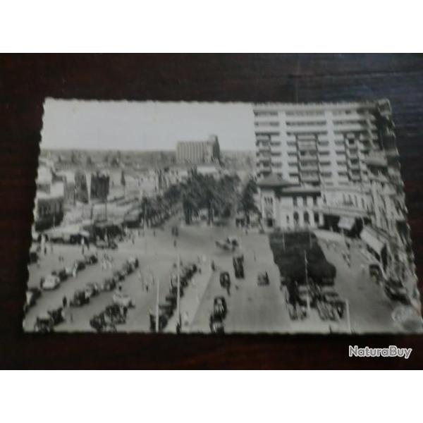 CP PAYS  MAROC  CASABLANCA  PLACE DE FRANCE  ET BD DU 4eme ZOUAVES