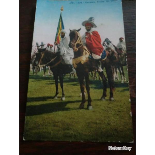 CP PAYS  MAROC  CAVALIER ARABES  UN GOUM