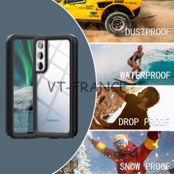 Coque Etanche Anti Choc Redpepper pour Samsung Galaxy -Noir-Galaxy S22 20260729082516