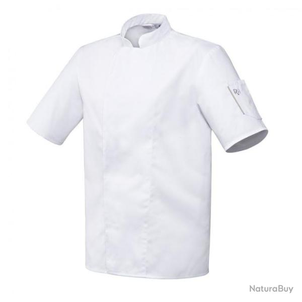 Veste de cuisine mixte manches courtes ou longues Robur NERO MC/ML Blanc Manches courtes 4 / XL