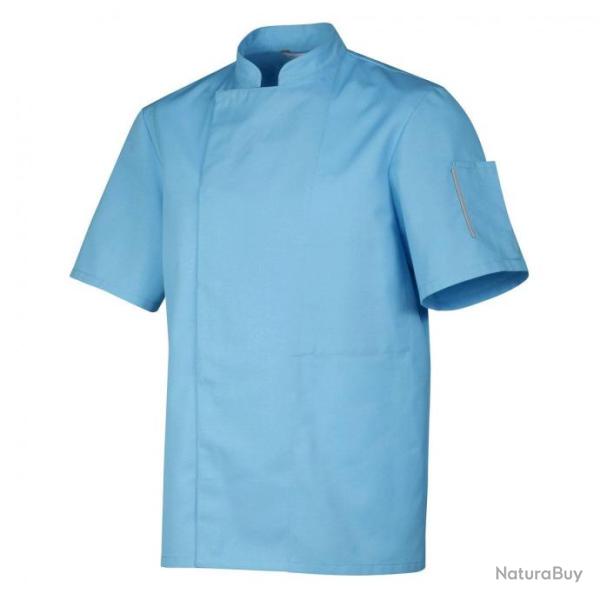 Veste de cuisine mixte manches courtes ou longues Robur NERO MC/ML Bleu ciel Manches courtes 4 / XL