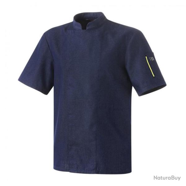 Veste de cuisine mixte manches courtes ou longues Robur NERO MC/ML Manches courtes Denim 4 / XL