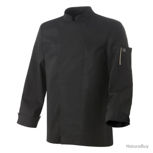 Veste de cuisine mixte manches courtes ou longues Robur NERO MC/ML Noir Manches longues 1 / S