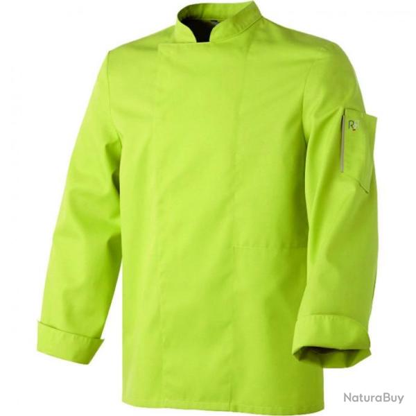 Veste de cuisine mixte manches courtes ou longues Robur NERO MC/ML Manches longues Pistache 2 / M