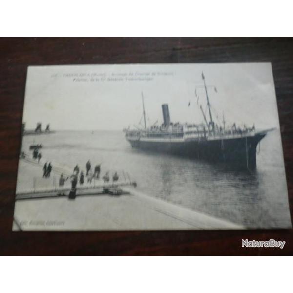 CP  PAYS MAROC  CASABLANCA  ACOSTAGE DU COURRIER  DE BORDEAUX