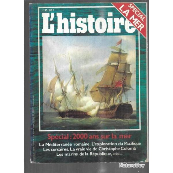 sp�cial la mer 2000 ans sur la mer   l'histoire 36 1981