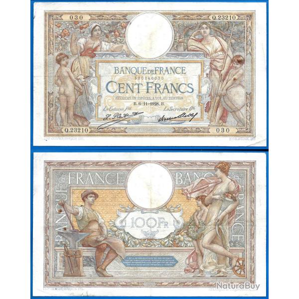 France 100 Francs 1928 Billet Merson Franc