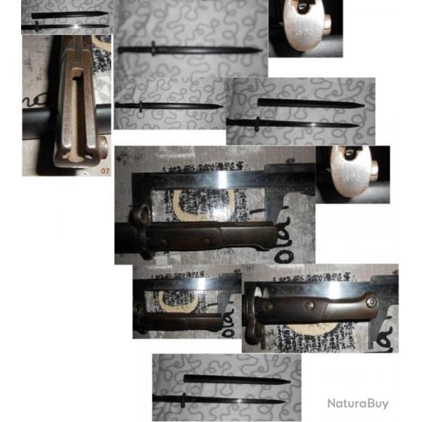 Ba�onnette  de fabrication belge pour l'export "Mauser FN 1924