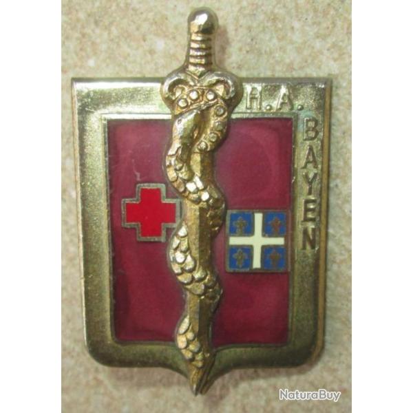 Centre Hospitalier des Armes, H.A. BAYEN, pastille oblongue