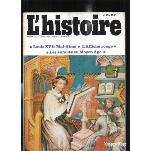 l'histoire 18 banquiers romains , l'affiche rouge, les bastides, l'enfant m�di�val, louis XV,