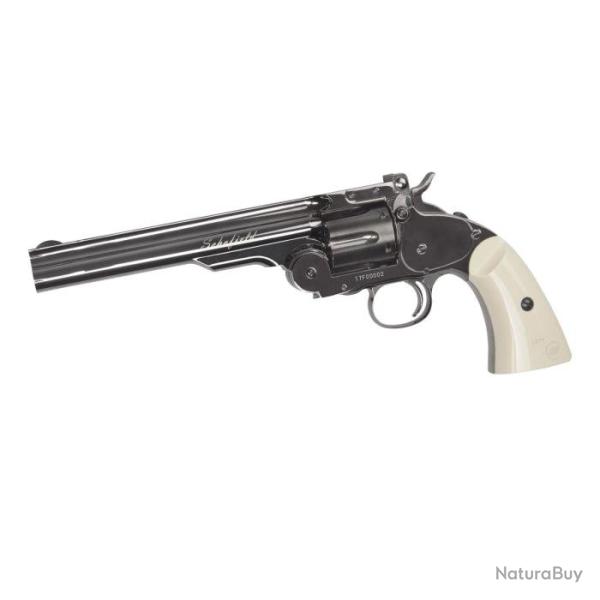 Revolver ASG Schofield 6" Co2-Plombs et BB'S GNB Noir poign�e Bois - Gris poign�e Ivoire