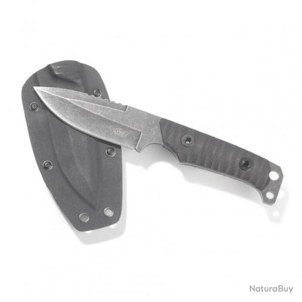 Couteau Tactical UZI Shomer Lame Acier Inox Manche G10 Etui Kydex UZKFXB009