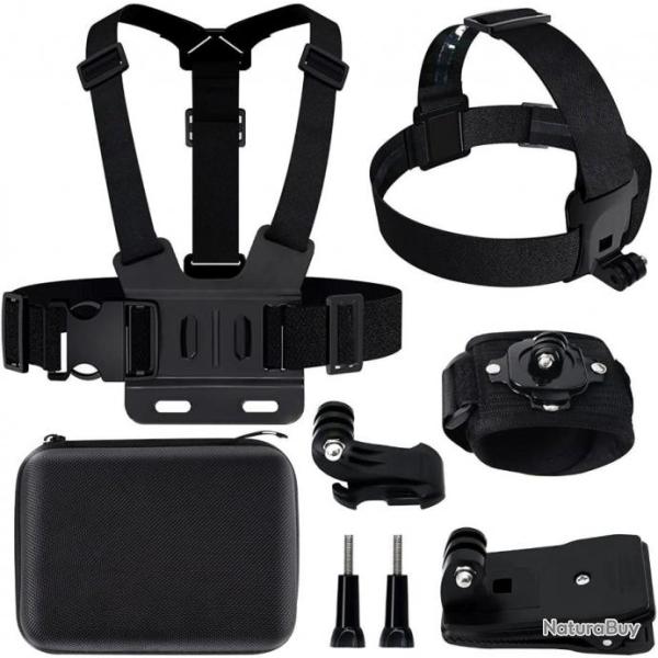 Harnais de fixation pour cam�ra de sport - Go pro - 8 fixations - Livraison gratuite