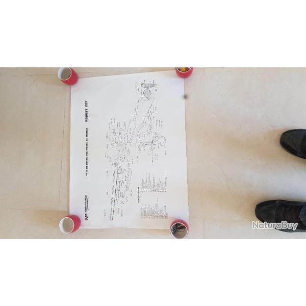 collector lot planches eclates fusil manufrance