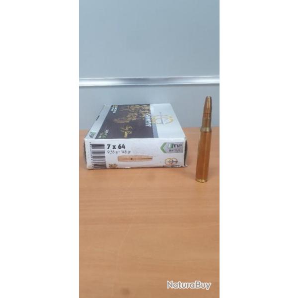 !!! NEUF !!! BALLES SAUVESTRE FIP BATTUE 7x64 148GR PAR 20