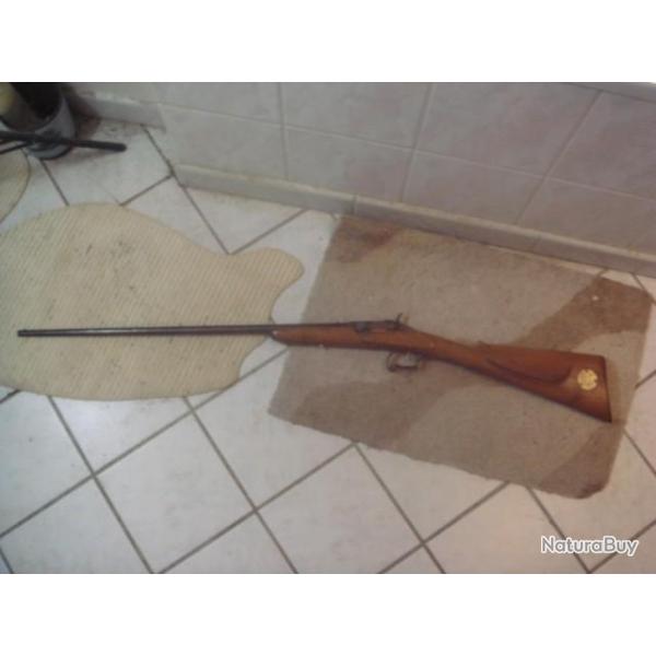 carabine de jardin 1870, systeme flaubert, culasse warnant 9 mm