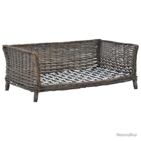Panier pour chiens avec coussin 90 x 54 x 35 cm saule naturel gris 02_0001629