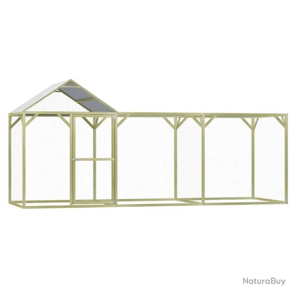 Poulailler 4,5 x 1,5 x 2 m pinde imprgne 02_0001668