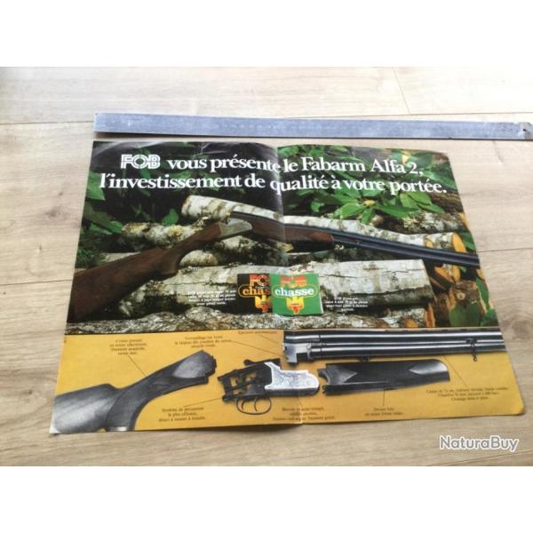 Ancien d�pliant Poster FOB FABARM ALFA 2