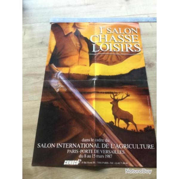 Ancien Poster Chasse salon