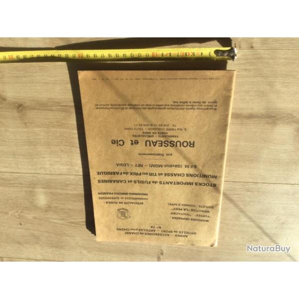 Ancien catalogue ROUSSEAU