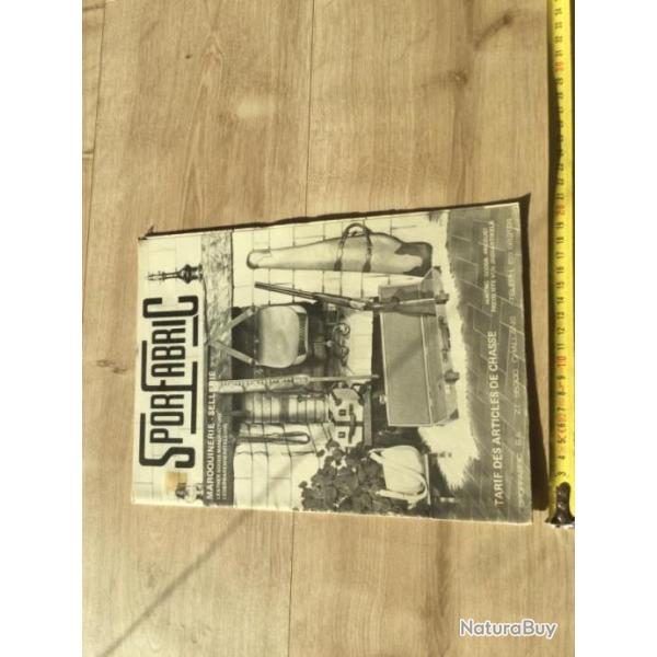 Ancien catalogue Livret SPORFABRIC