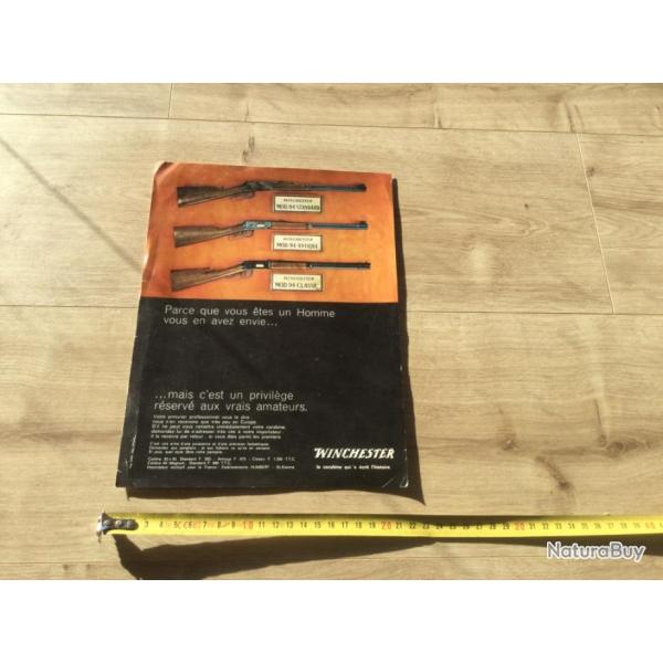 Ancien catalogue fiche WINCHESTER