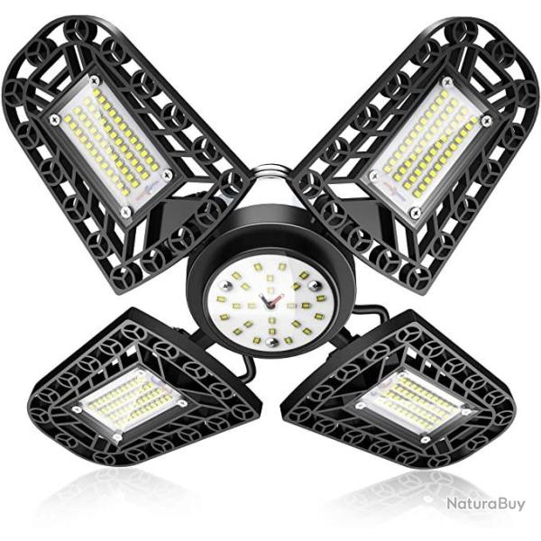 Eclairage de garage - Eclairage d'atteler - 216 LED - Plafonnier LED Ultra puissant - 11200 LM