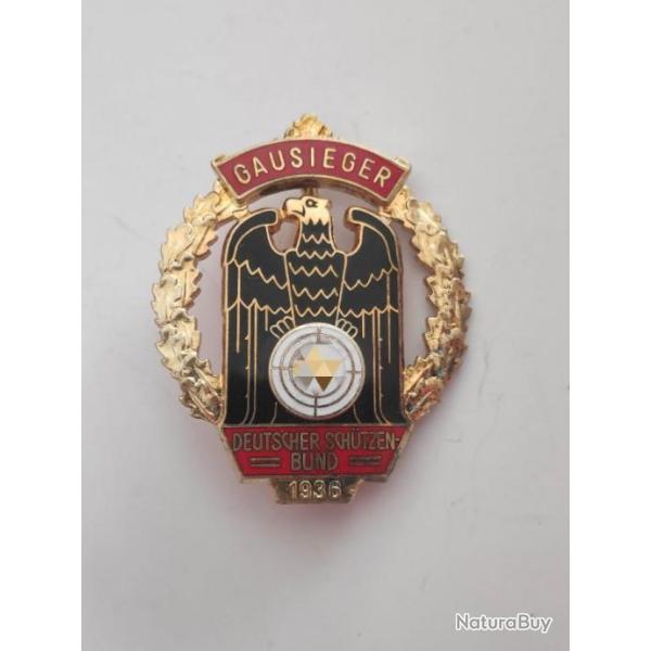 Insigne de tir Gausieger Deutscher Sch�tzen Bund 1936 ORIGINAL