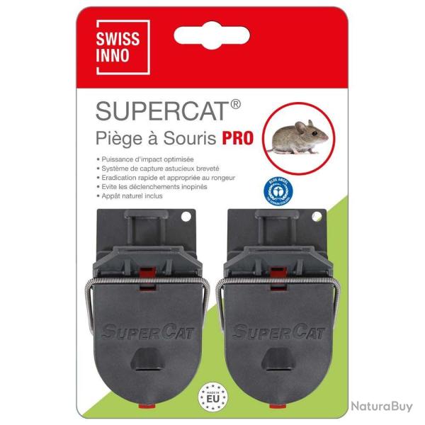2 PI�GES � SOURIS SUPERCAT PRO AVEC PR�SENTOIR - SWISSINNO