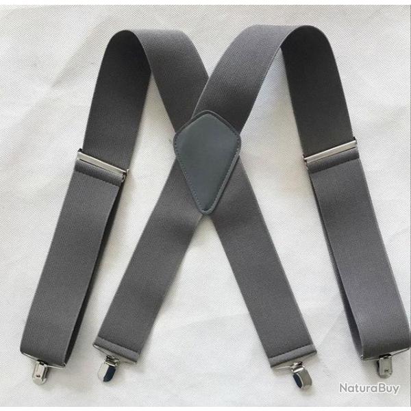 Bretelles de couleur gris fonc�