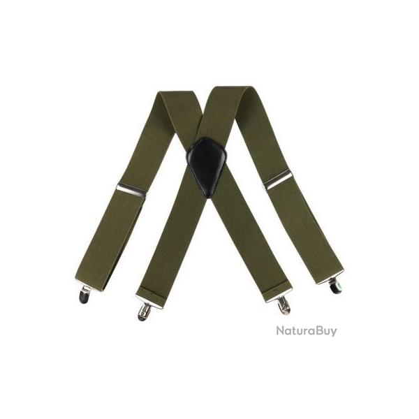 Bretelles de couleur verte