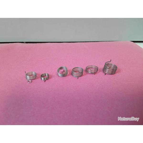 8131 LOT DE 6 RESSORTS POUR MOULINET DE PECHES MITCHELL DIVERS DIAM�TRE NEUF