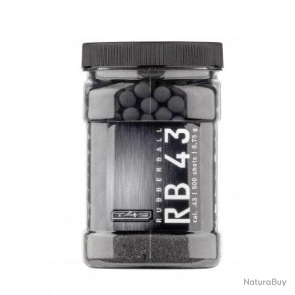 Billes caoutchouc entra�nement T4E - Cal.43 - 500