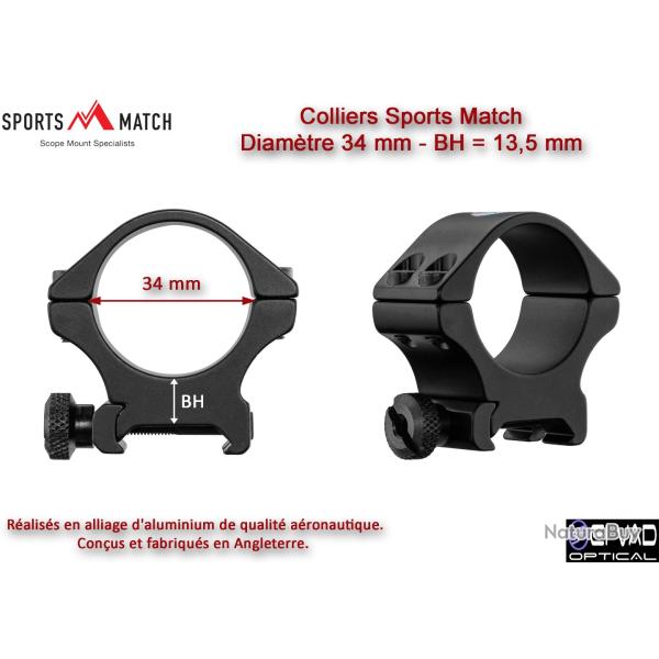 Colliers TLD Sports Match Haut - Diam�tre 34 mm (BH=13,5 mm)