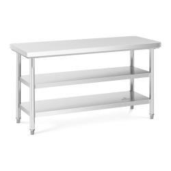 Table de travail inox 150 x 60 cm 600 kg 3 niveaux 14_0003687