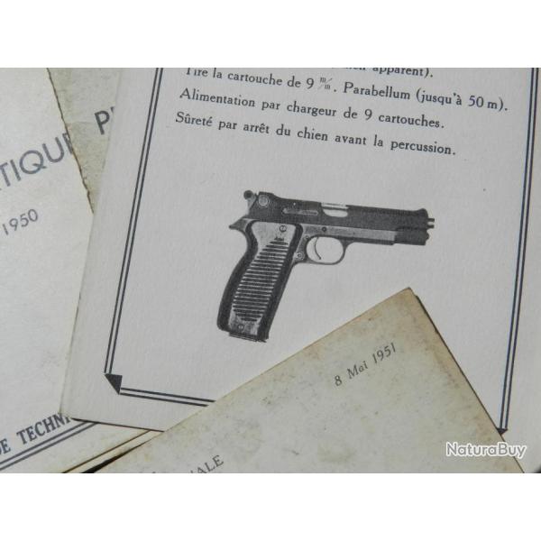 MANUEL PISTOLET MAC 50 -  dat� 8 MAI 1951 ----------
