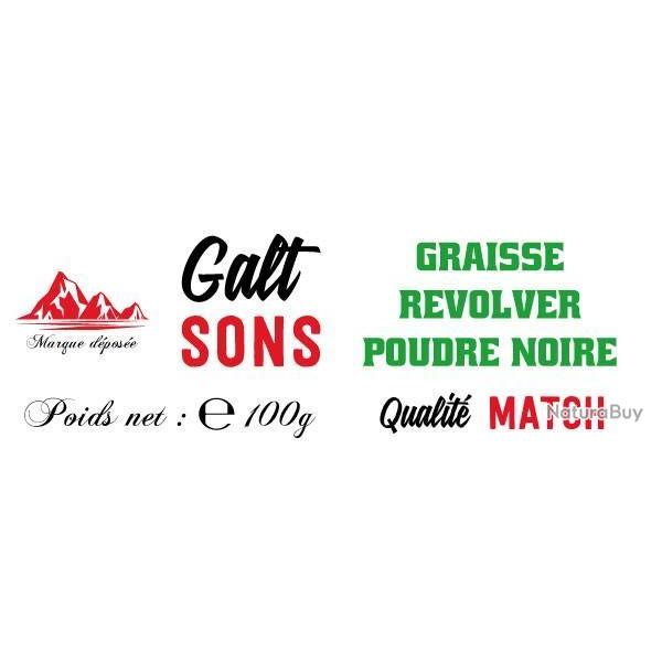 Graisse GALT SONS pour Revolver � Poudre Noire