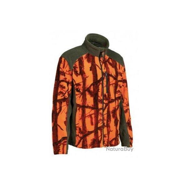 Blouson polaire orange GhostCamo B B PERCUSSION